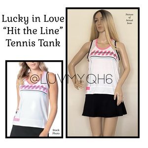 Lucky in Love “Hit the Line” Tennis Tank